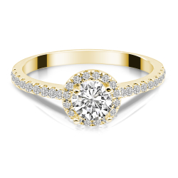 Forlovelsesring Solitaire 14 karat Guld D02 - Flere Varianter