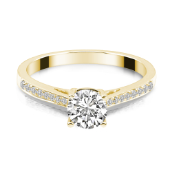 Forlovelsesring Solitaire 14 karat Guld D03 - Flere Varianter