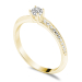 Brillant 0,24 ct. tw/si (Midtersten 0,15 ct.)