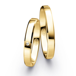 Vielsesringe Klassisk Guld 3 mm F7