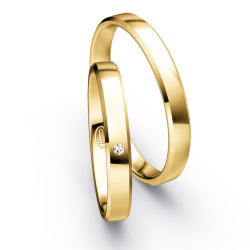 Vielsesringe Klassisk Guld 3 mm F7