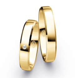 Vielsesringe Klassisk Guld 4 mm F7