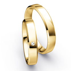 Vielsesringe Klassisk Guld 4 mm F7