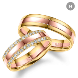 Eksklusive Vielsesringe Marry Me GO553