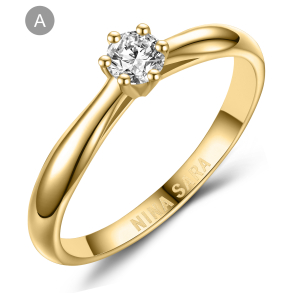 Forlovelsesring 14 Karat Guld NS606-A