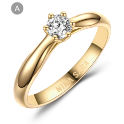 Forlovelsesring 14 Karat Guld NS607-A