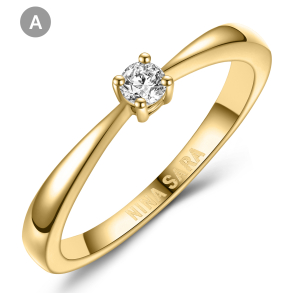 Forlovelsesring 14 Karat Guld NS609-A