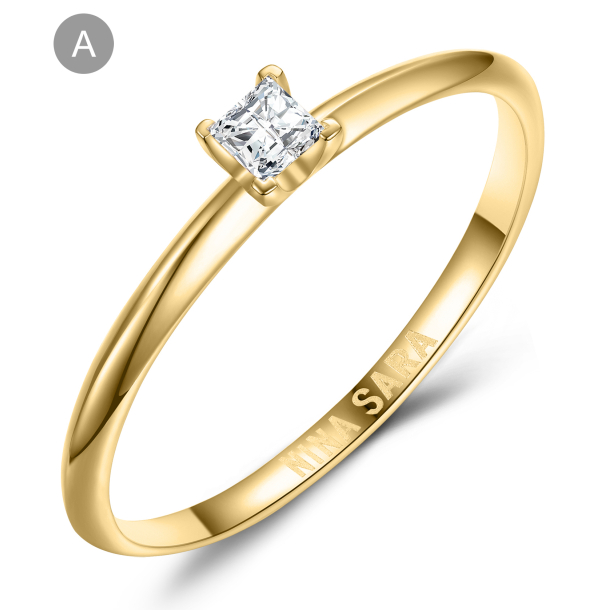 Forlovelsesring 14 Karat Guld NS613-A
