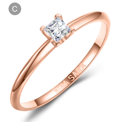 Forlovelsesring 14 Karat Rdguld NS614-C