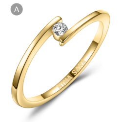 Forlovelsesring 14 Karat Guld NS616-A