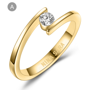 Forlovelsesring 14 Karat Guld NS618-A