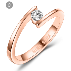 Forlovelsesring 14 Karat Rdguld NS618-C