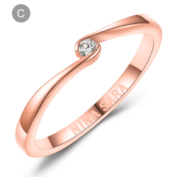 Forlovelsesring 14 Karat Rdguld NS628-C