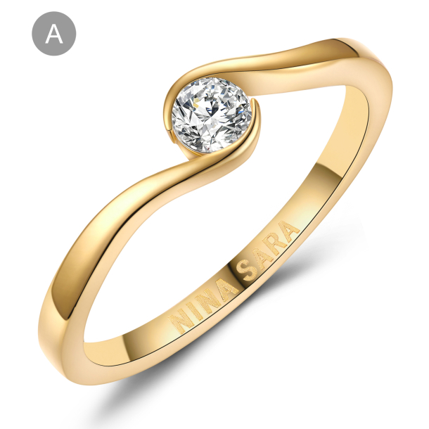 Forlovelsesring 14 Karat Guld NS630-A
