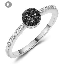 Forlovelsesring 14 Karat Hvidguld NS633-B