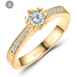 Forlovelsesring 14 Karat Guld NS634-A