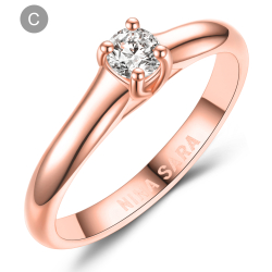 Forlovelsesring 14 Karat Rdguld NS635-C