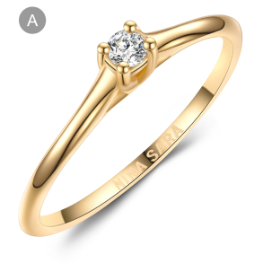 Forlovelsesring 14 Karat Guld NS636-A