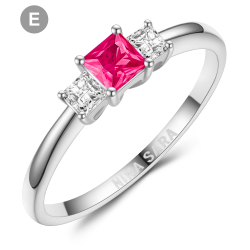 Forlovelsesring 14 Karat Hvidguld NS638-E