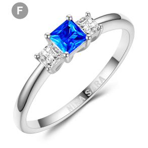 Forlovelsesring 14 Karat Hvidguld NS638-F