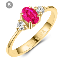 Forlovelsesring 14 Karat Guld NS639-B