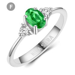 Forlovelsesring 14 Karat Hvidguld NS639-F