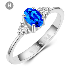 Forlovelsesring 14 Karat Hvidguld NS639-H