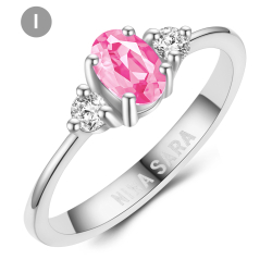 Forlovelsesring 14 Karat Hvidguld NS639-I