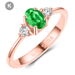 Forlovelsesring 14 Karat Rdguld NS639-K