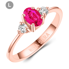 Forlovelsesring 14 Karat Rdguld NS639-L