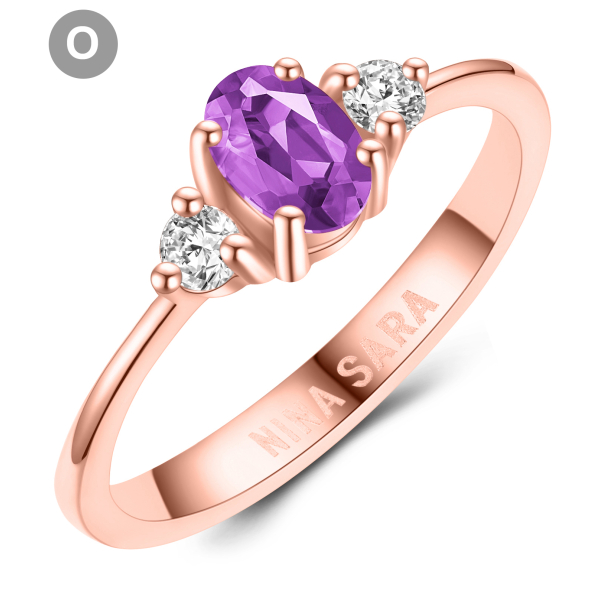 Forlovelsesring 14 Karat Rdguld NS639-O