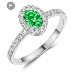 Forlovelsesring 14 Karat Hvidguld NS642-F