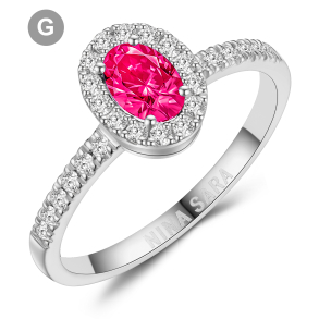 Forlovelsesring 14 Karat Hvidguld NS642-G