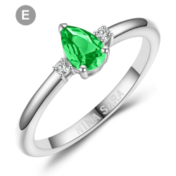 Forlovelsesring 14 Karat Hvidguld NS643-E