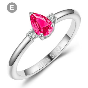 Forlovelsesring 14 Karat Hvidguld NS643-F