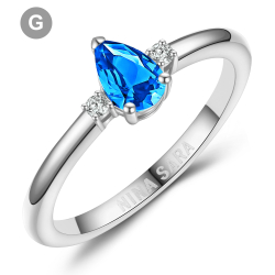 Forlovelsesring 14 Karat Hvidguld NS643-G