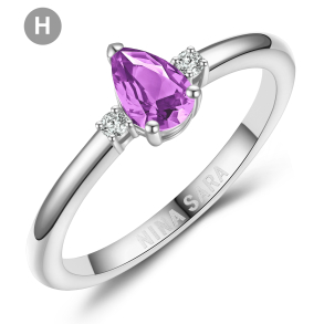 Forlovelsesring 14 Karat Hvidguld NS643-H