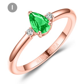 Forlovelsesring 14 Karat Rdguld NS643-I