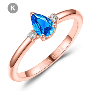 Forlovelsesring 14 Karat Rdguld NS643-K