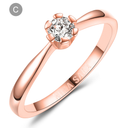 Forlovelsesring 14 Karat Rdguld NS647-C