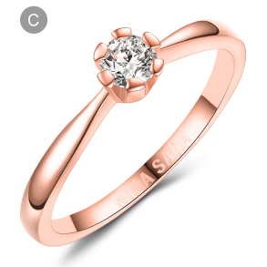 Forlovelsesring 14 Karat Rdguld NS647-C