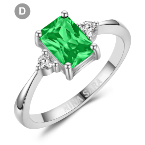 Forlovelsesring 14 Karat Hvidguld NS649-D