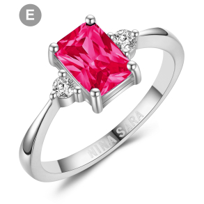 Forlovelsesring 14 Karat Hvidguld NS649-E