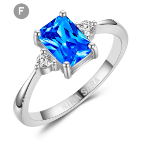 Forlovelsesring 14 Karat Hvidguld NS649-F