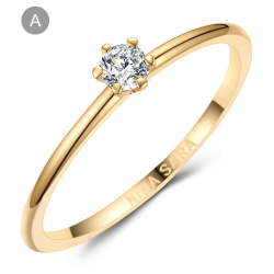 Forlovelsesring 14 Karat Guld NS650-A