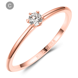 Forlovelsesring 14 Karat Rdguld NS650-C