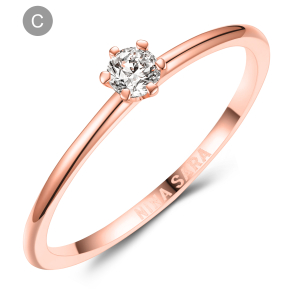 Forlovelsesring 14 Karat Rdguld NS650-C