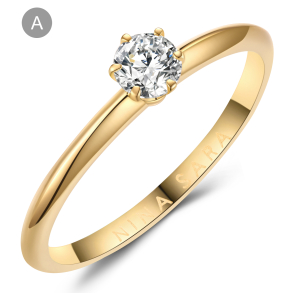 Forlovelsesring 14 Karat Guld NS651-A