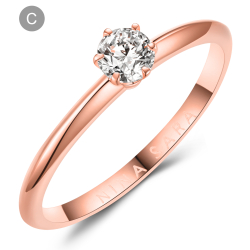 Forlovelsesring 14 Karat Rdguld NS651-C