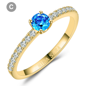 Forlovelsesring 14 Karat Guld NS652-C